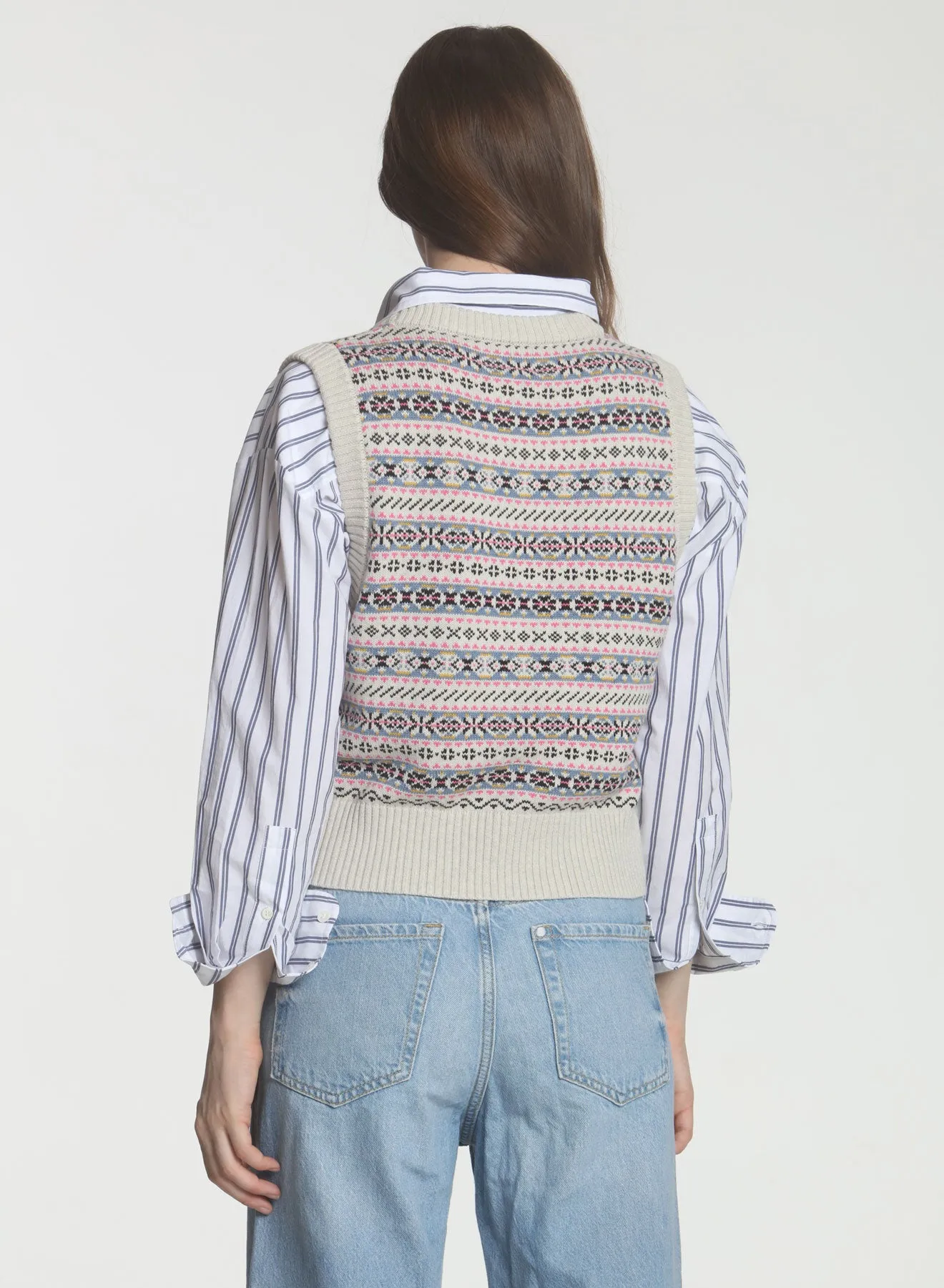Paulina Vest - Stone Multi