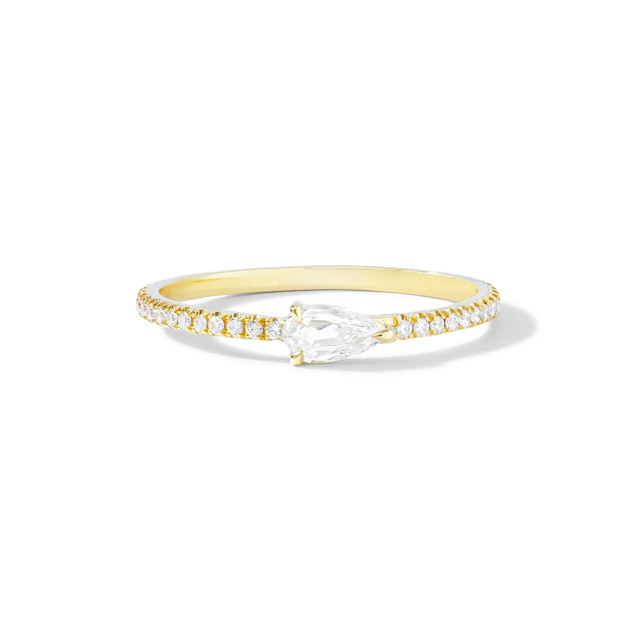 Pavé Boa Ring in Yellow Gold