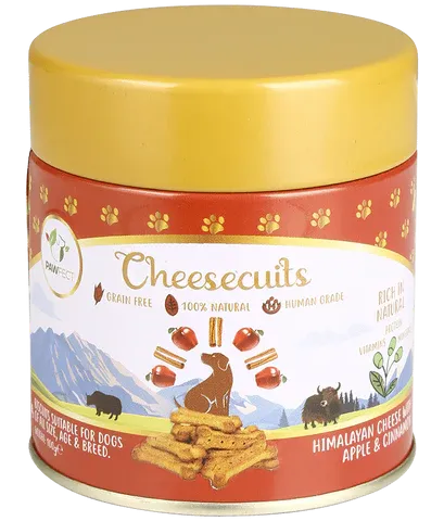 PAWFECT CHEESE BISCUIT with Apple & Cinnamon 100G