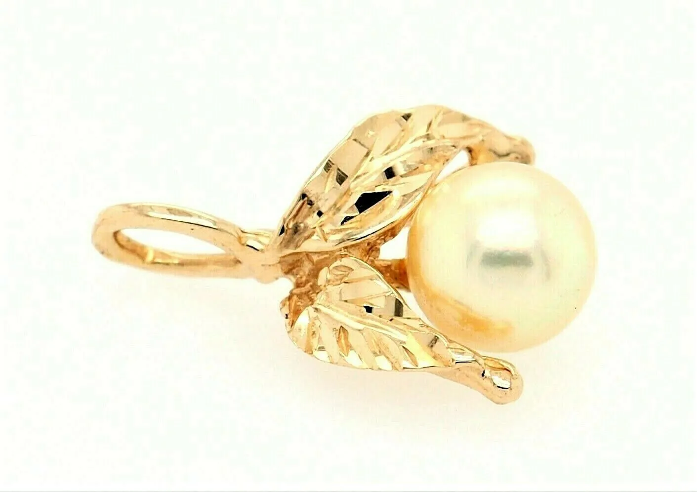 Pearl & 14ct Yellow Gold Pendant Fine Elegant Jewellery