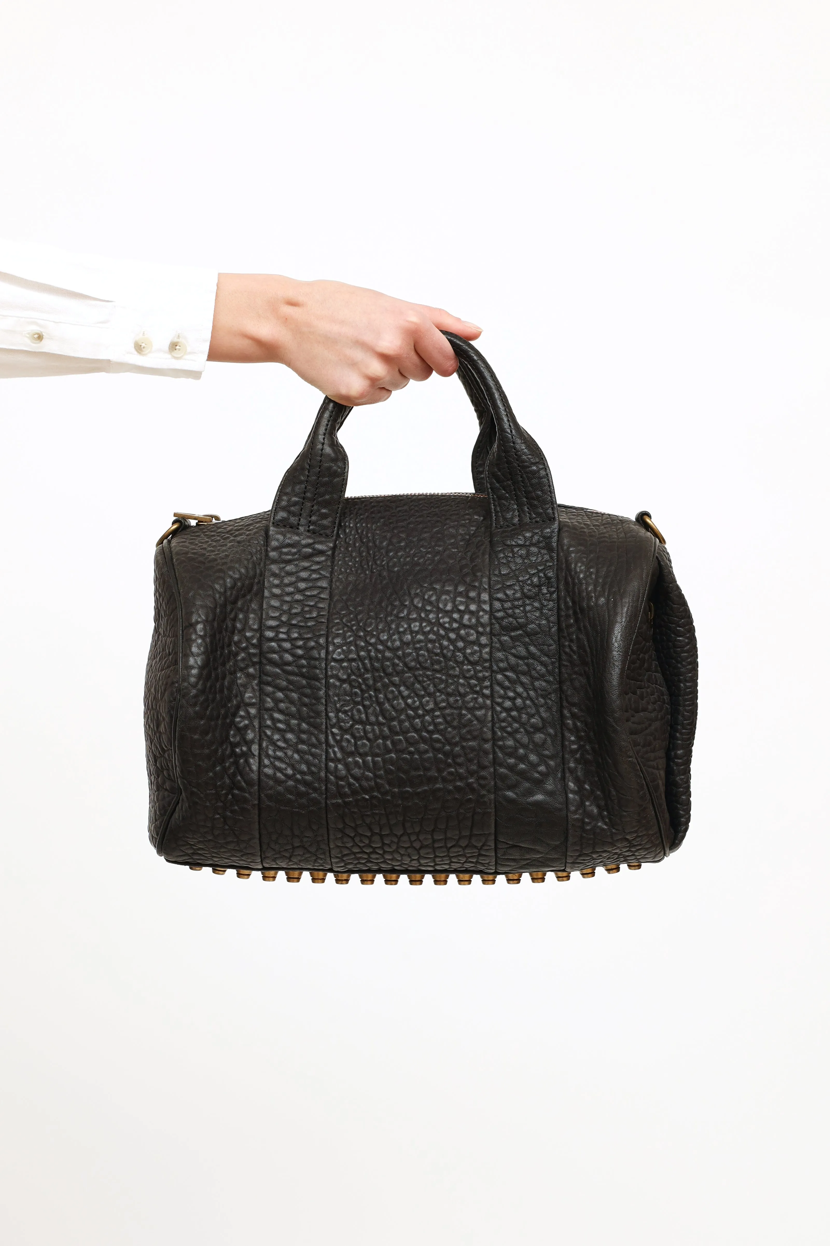 Pebbled Leather Rocco Bag