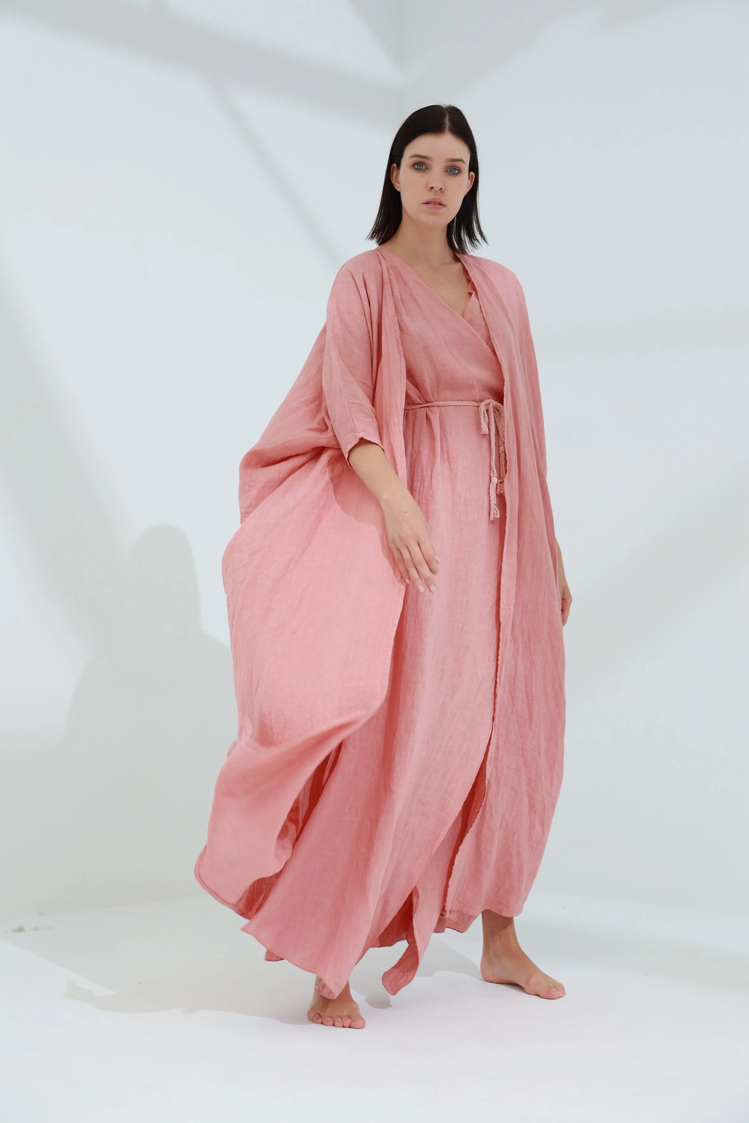 Pelle Pure Linen Cape Caramel