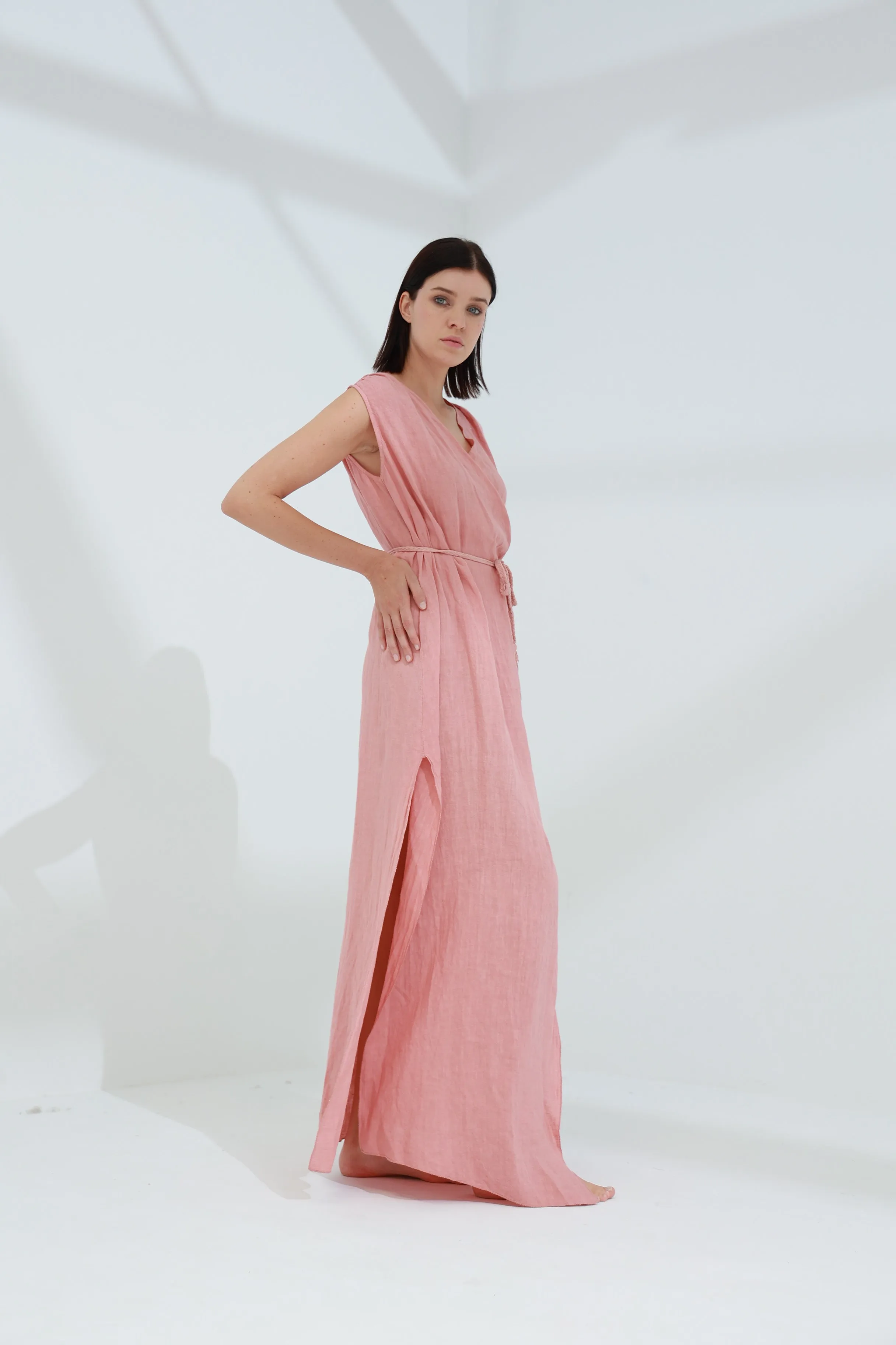 Pelle Pure Linen Cape Caramel