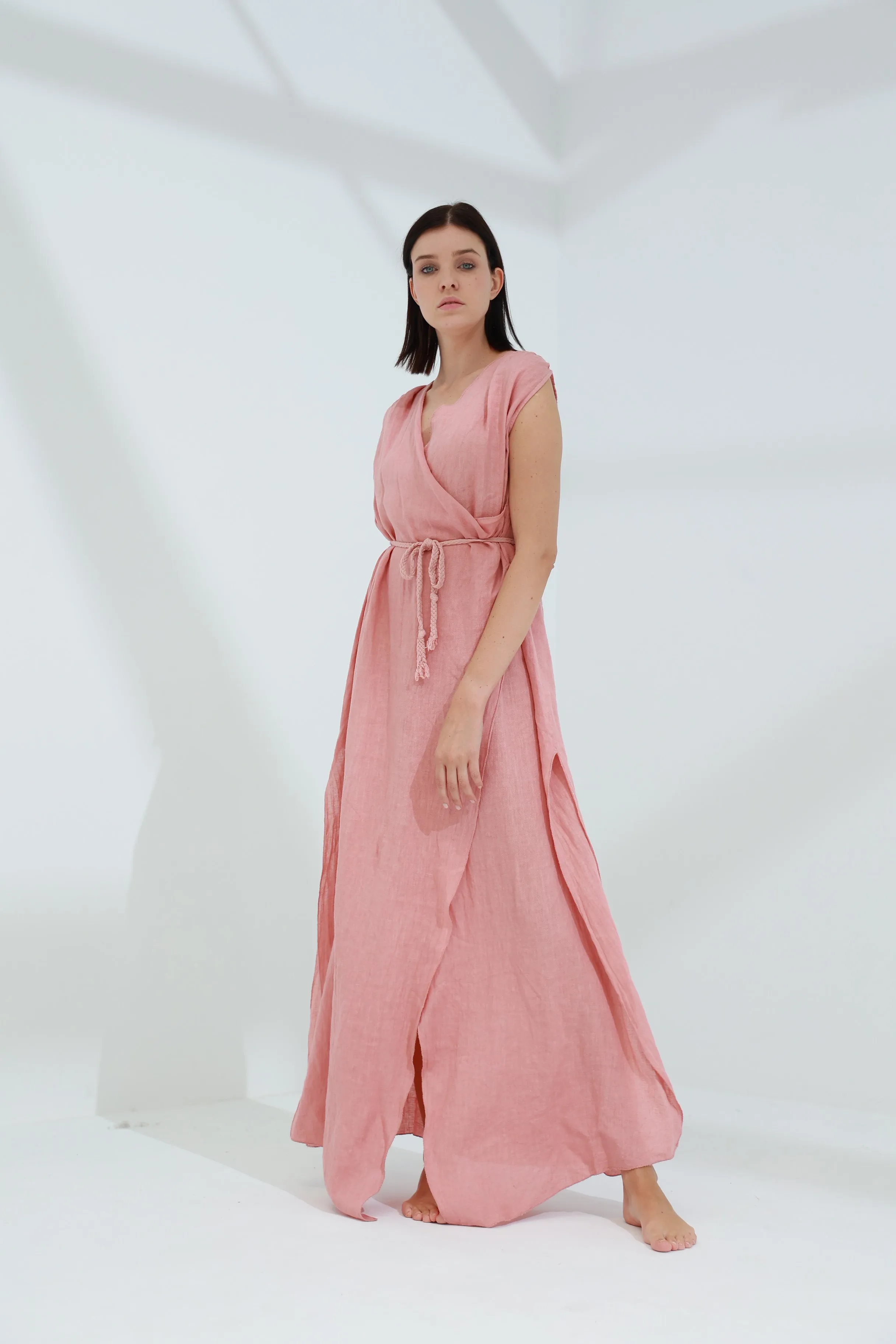 Pelle Pure Linen Cape Caramel
