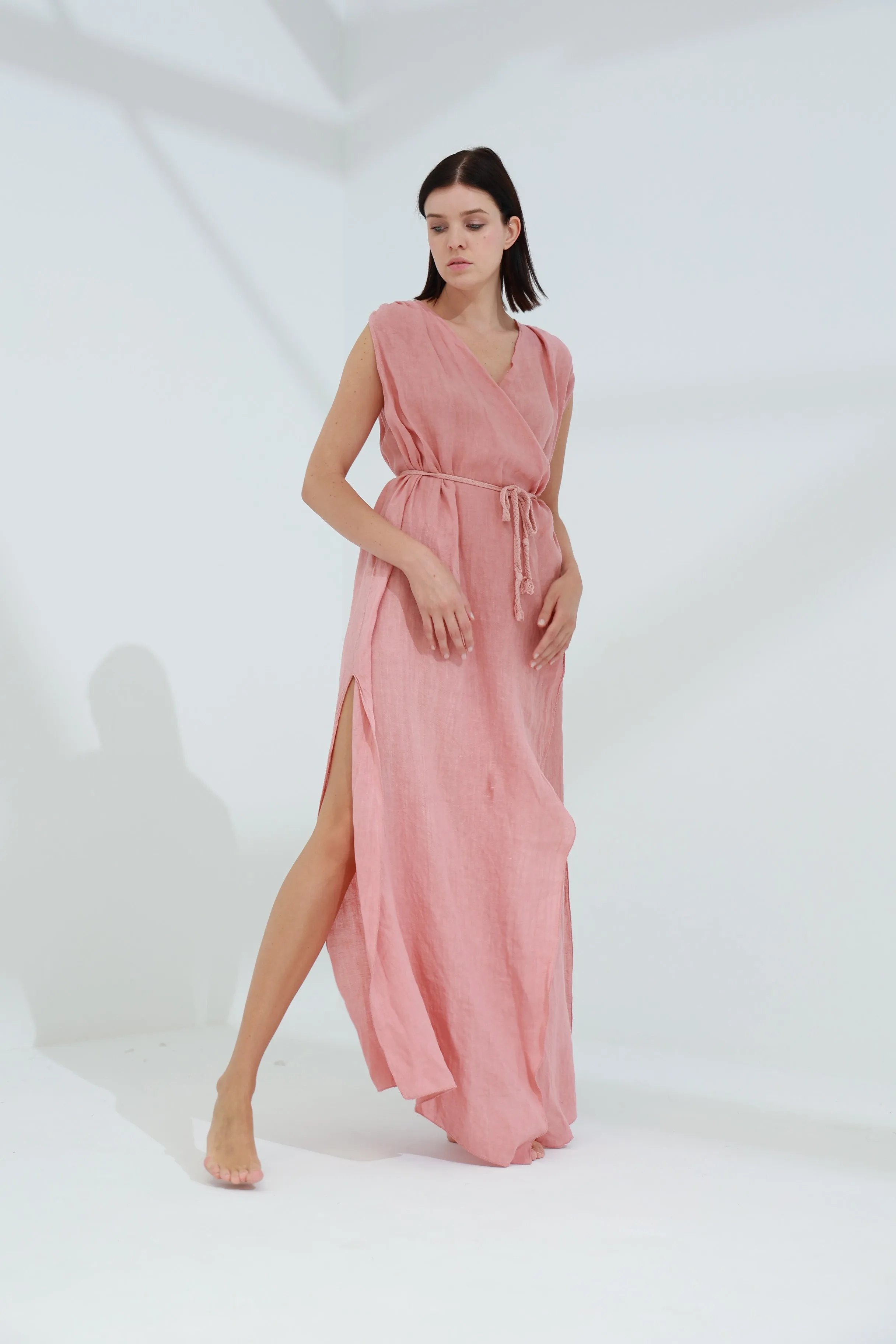 Pelle Pure Linen Cape Caramel