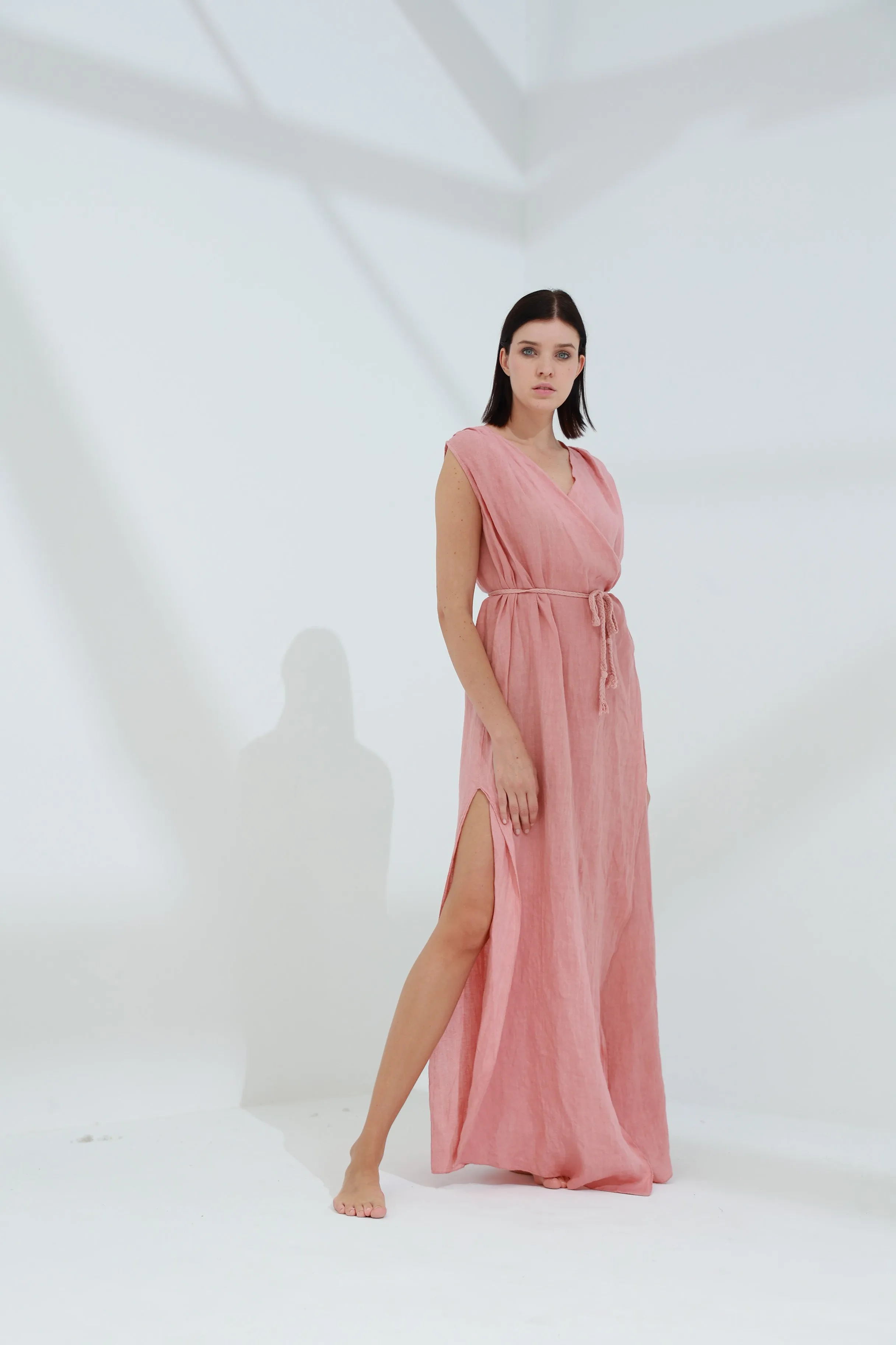Pelle Pure Linen Cape Caramel