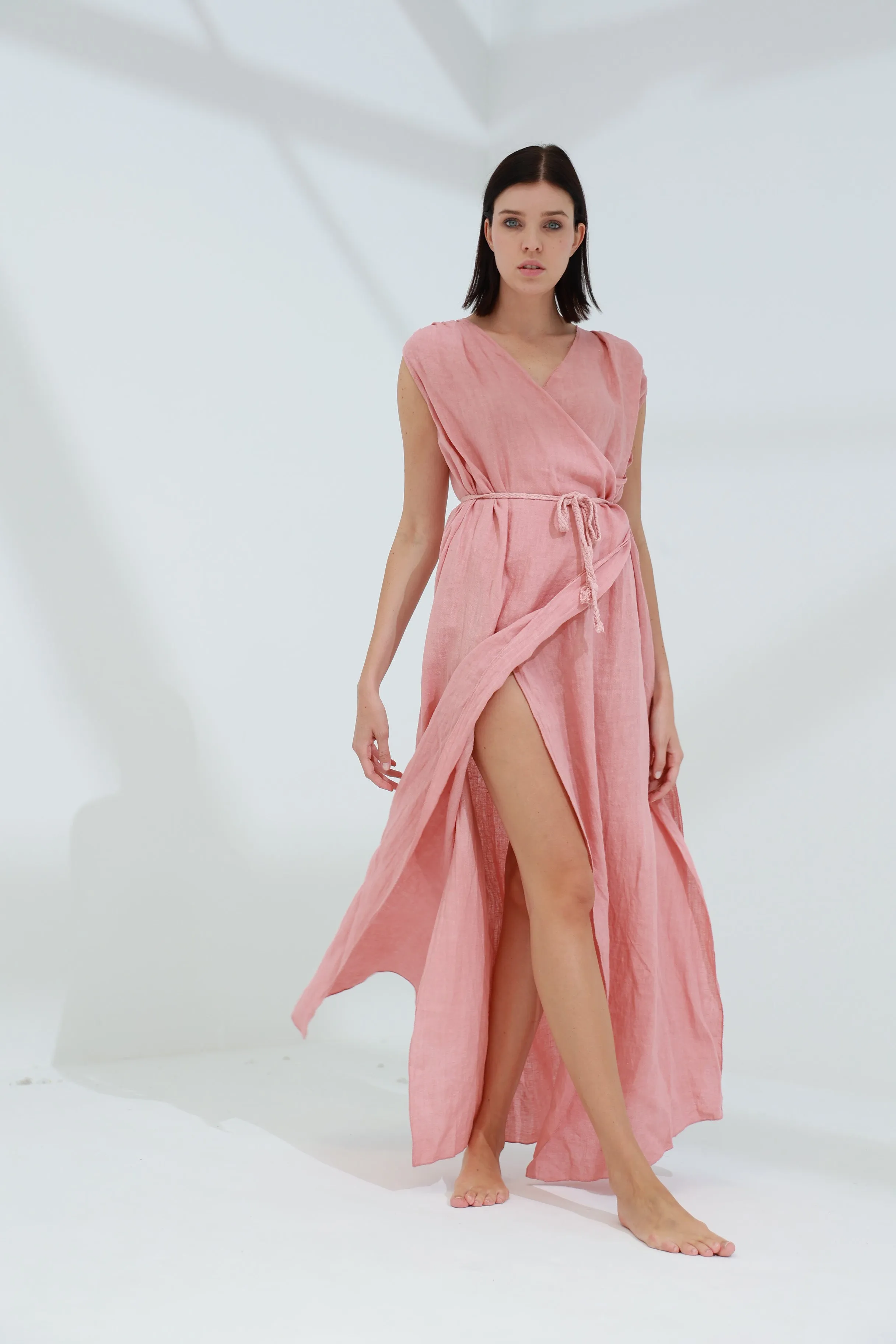 Pelle Pure Linen Cape Caramel