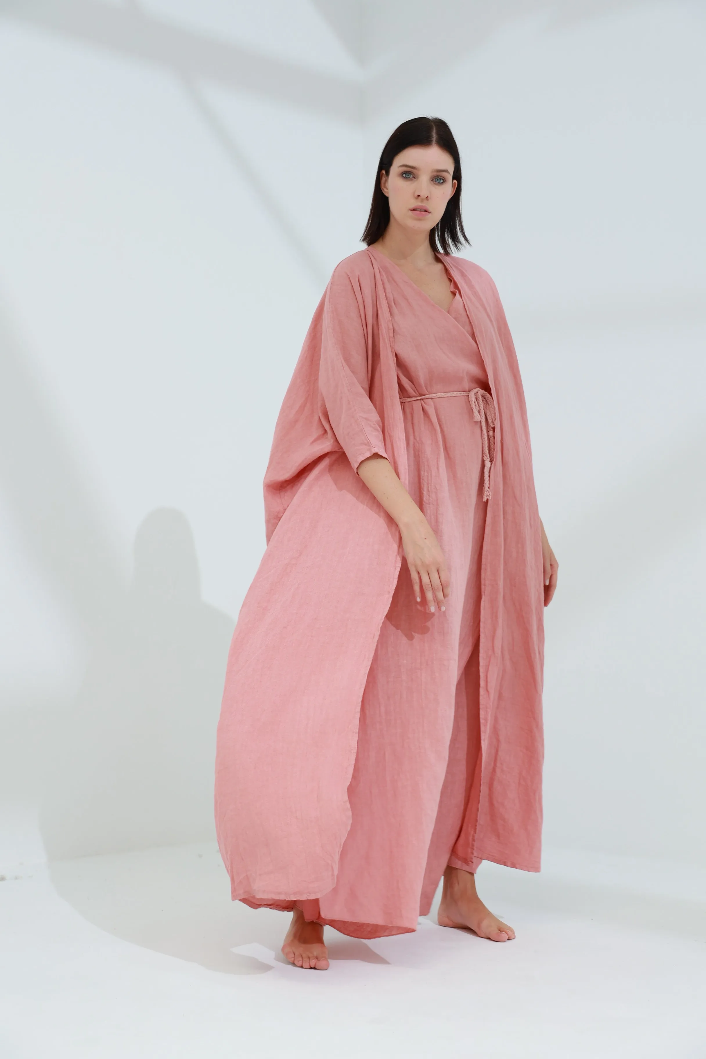 Pelle Pure Linen Cape Caramel