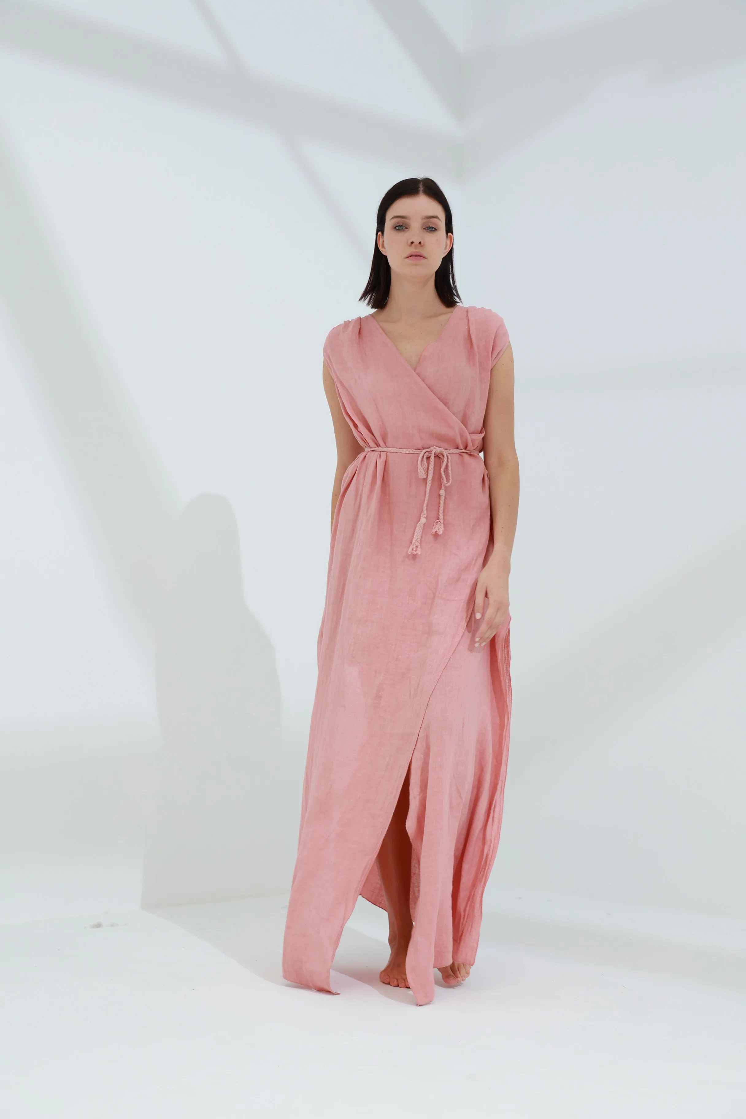 Pelle Pure Linen Cape Caramel