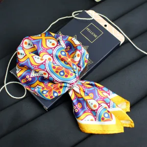 Peluche Fancy Flourish  Multicolor Pocket Square for Men (14X14 inches)