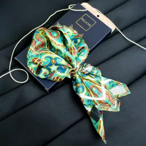 Peluche Luxury Loom  Multicolor Pocket Square for Men (14X14 inches)