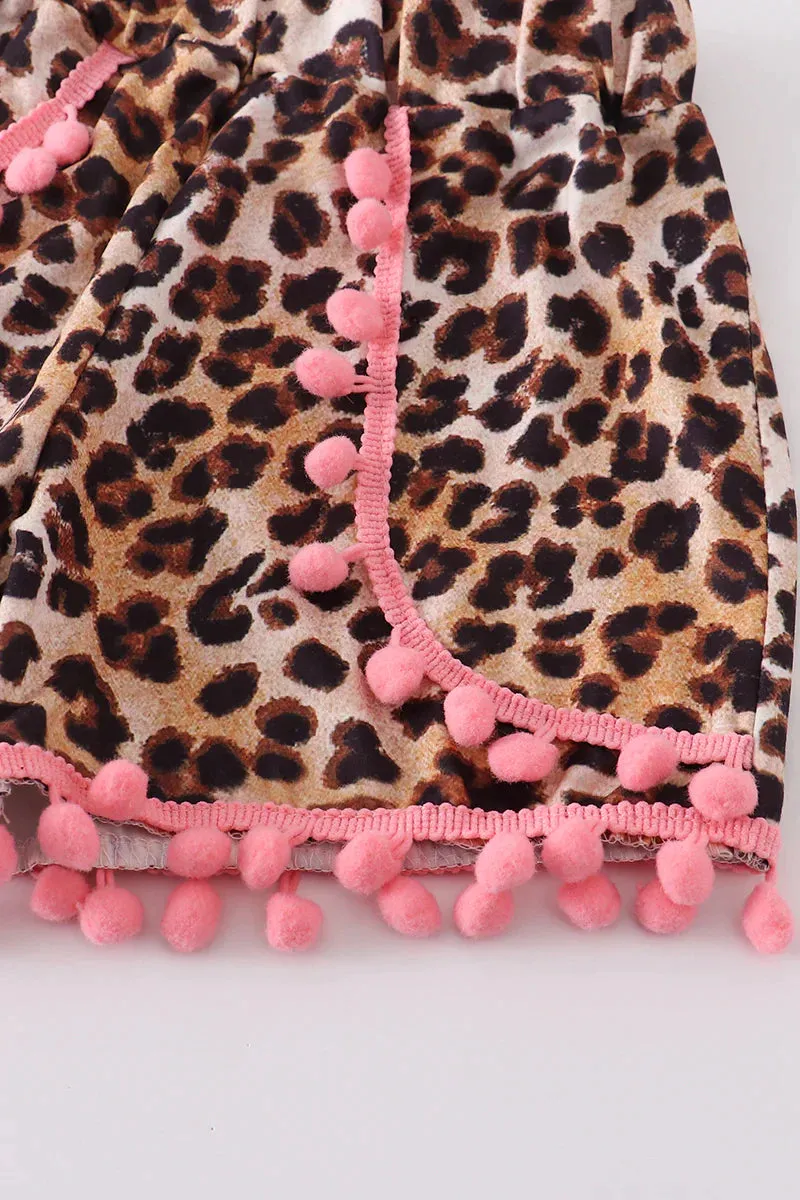 Pencil Leopard Short Set