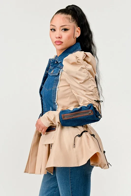 Peplum Denim Jacket