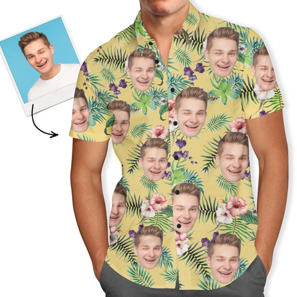 Personalised Hawaiian Shirts Flowers Upload Pet Photo