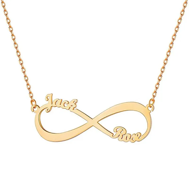 Personalize Your Names Infinity Necklace