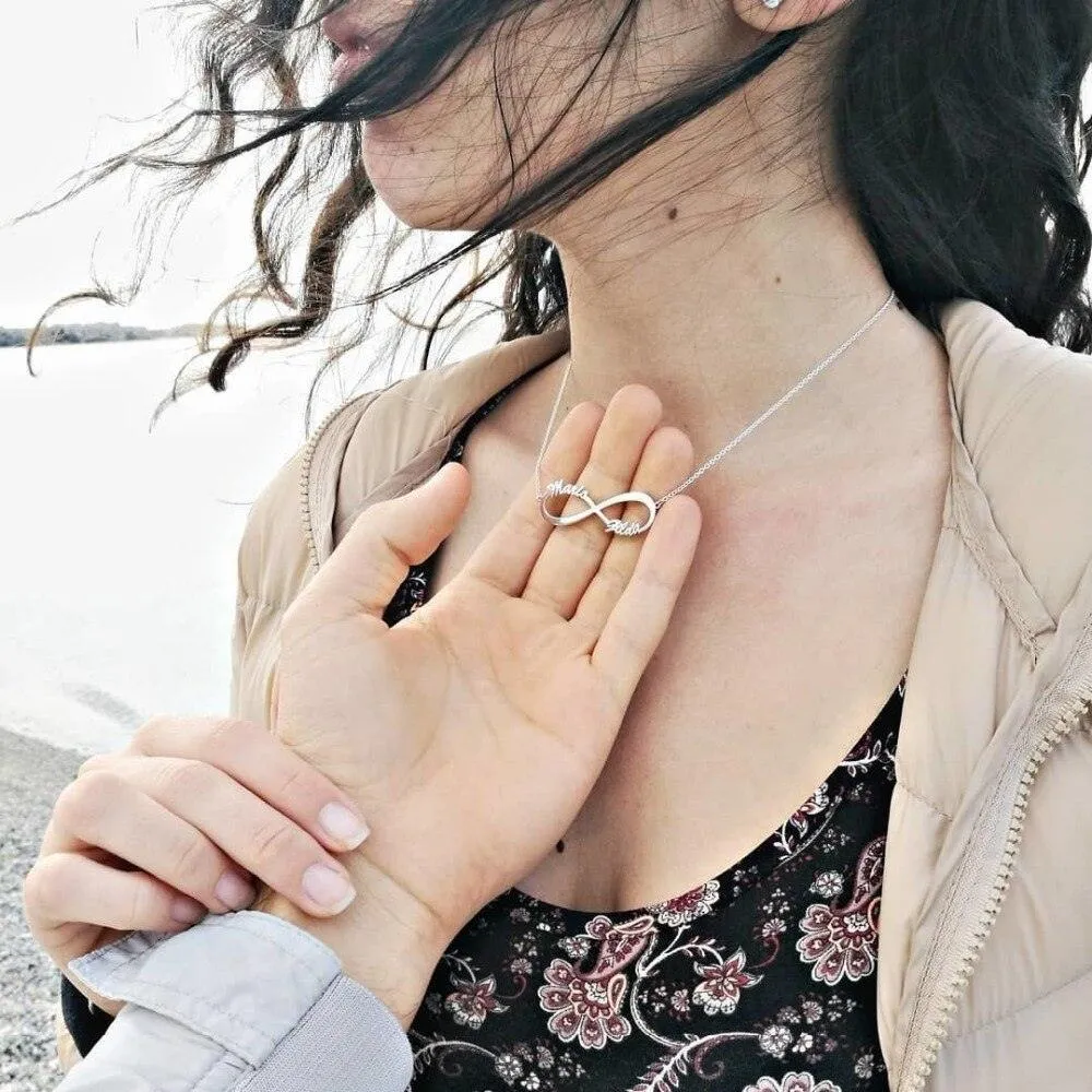 Personalize Your Names Infinity Necklace