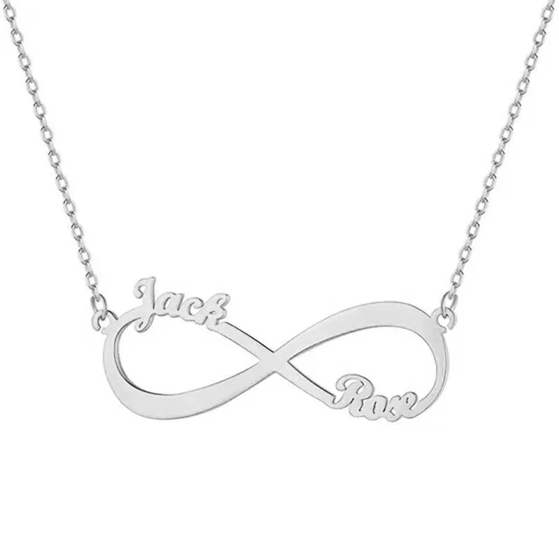 Personalize Your Names Infinity Necklace
