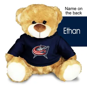 Personalized Columbus Blue Jackets 10" Plush Bear