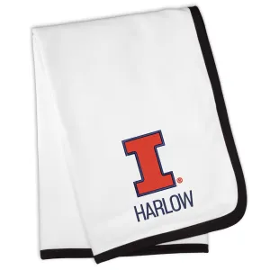 Personalized Illinois Fighting Illini Blanket