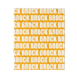 PERSONALIZED NAME BLANKET - BOLD FONT - TROPICAL TANGERINE