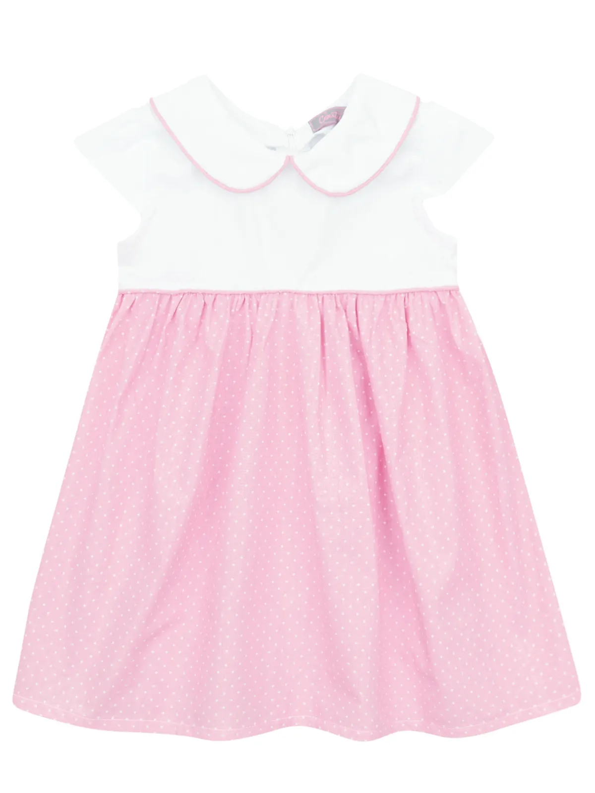 Peter Pan Collar Polka Dot Dress by Kids Couture
