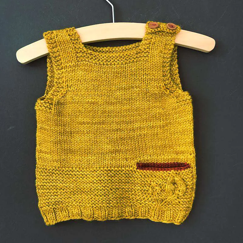 Petites Feuilles Vest by Lisa Chemery