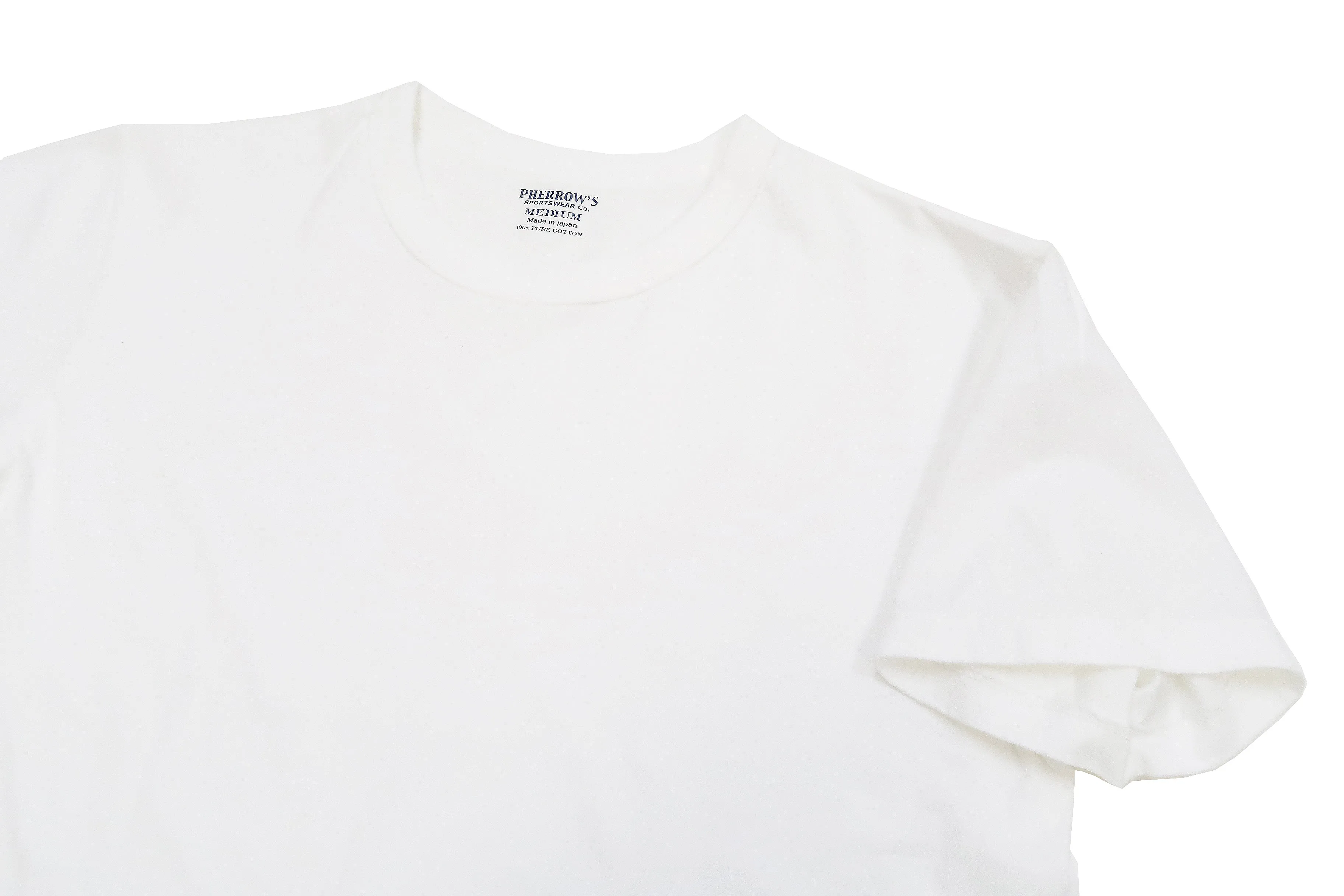 Pherrows 2-Pack T-shirts Men's Pack of two T-shirts Plain Solid Color Lightweight Short Sleeve Loopwheel Tee Pherrow's 2PACK-TEE White