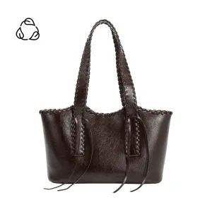 Phoebe Espresso Recycled Vegan Shoulder Bag - FINAL SALE