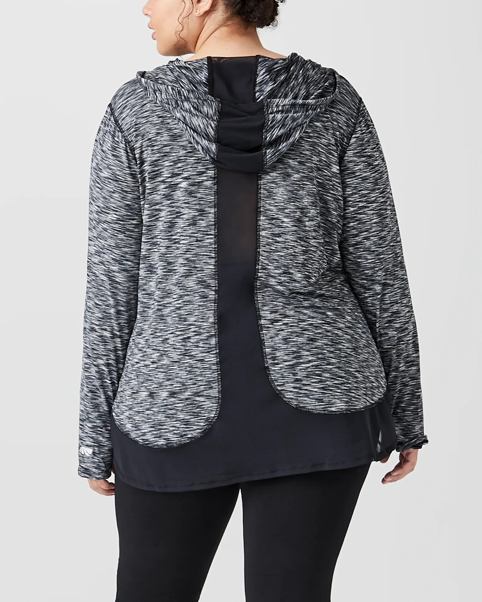 Phoebe Space-Dyed Hoodie | Black