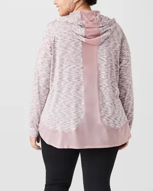 Phoebe Space-Dyed Hoodie | Mauve