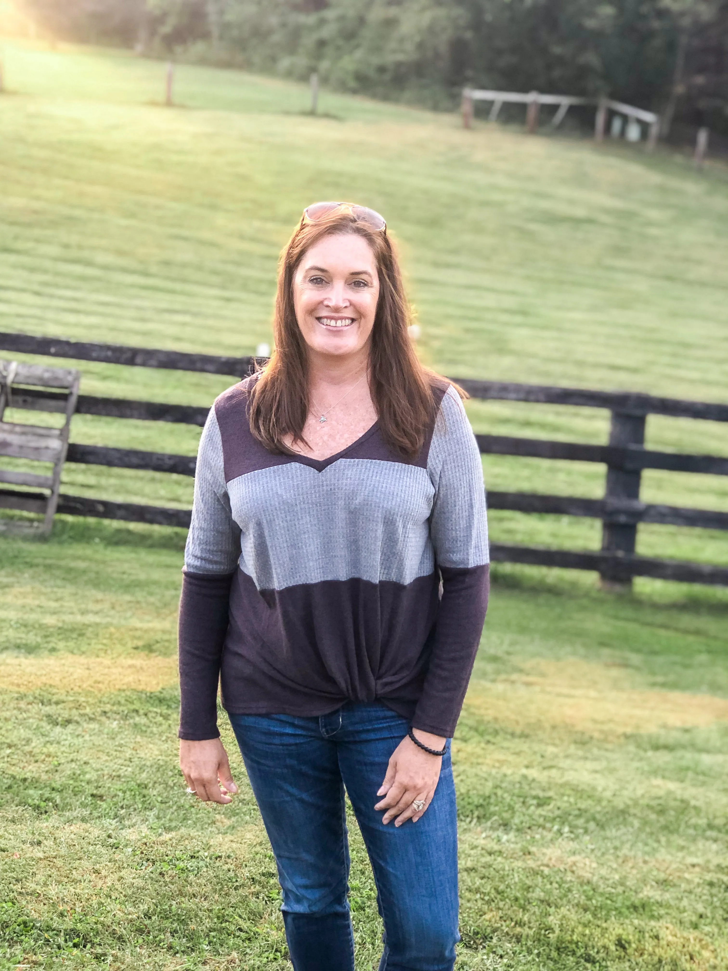 Pick-of-the-Patch Thermal Knit: Charcoal and Plum