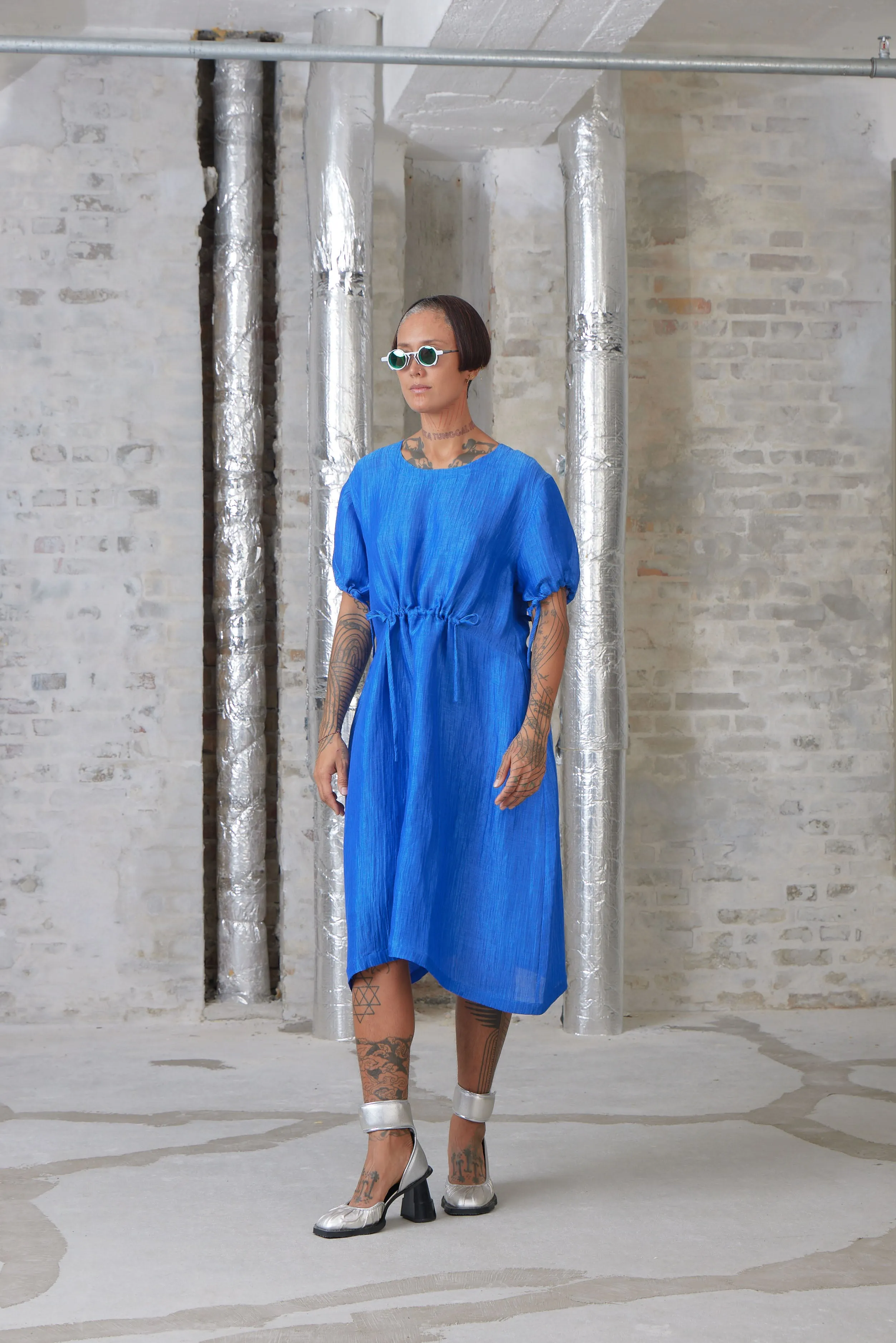 Pick Up Summer Dress - Surf Blue