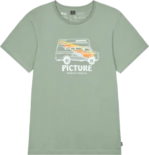 Picture Organic Clothing Men&#x27;s Custom Van Tee Green Spray | Buy Picture Organic Clothing Men&#x27;s Custom Van Tee Green Spray here | Outnorth
