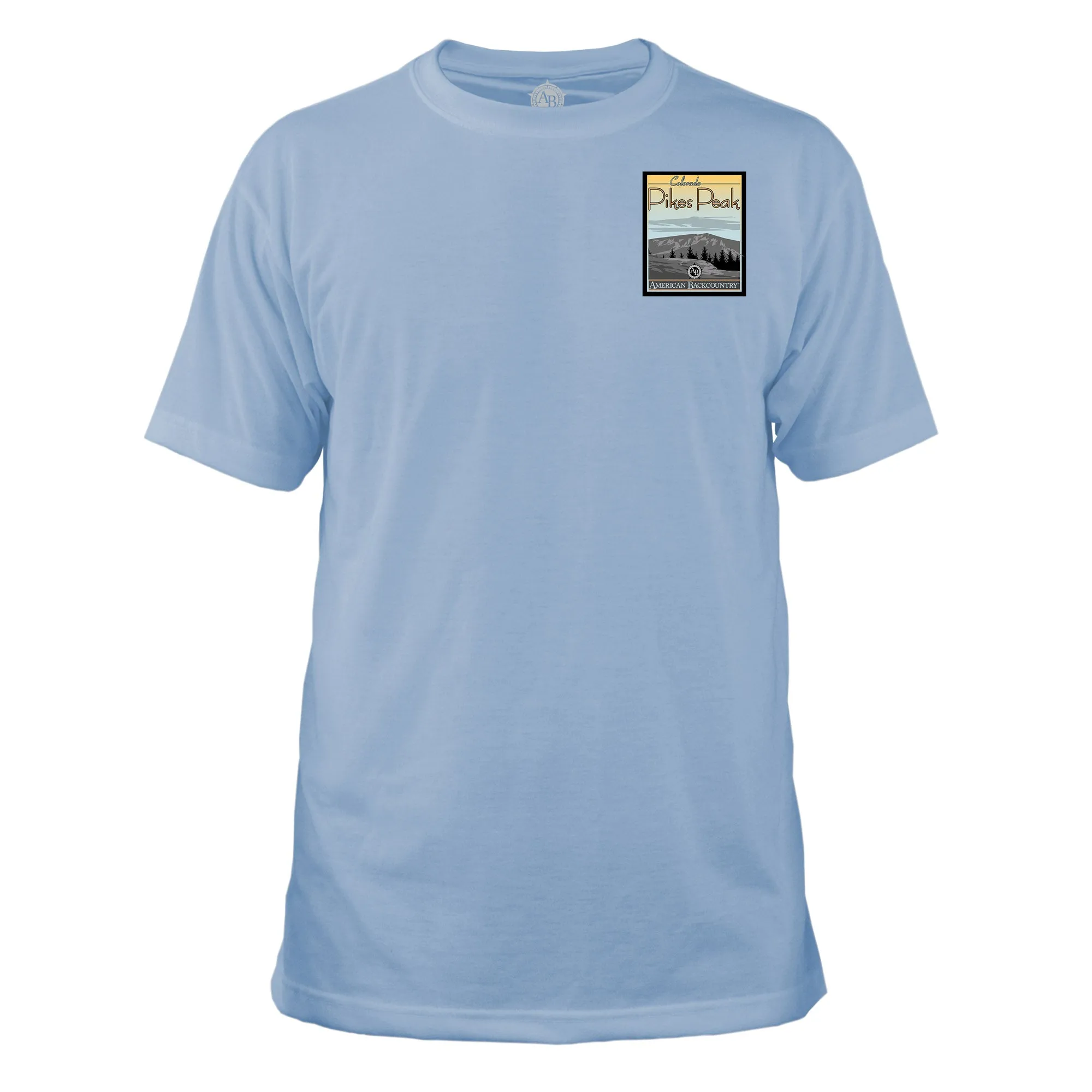 Pikes Peak Vintage Destinations Basic Crew T-Shirt