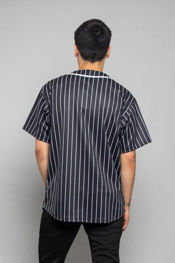 Pin Striped Baseball Jersey