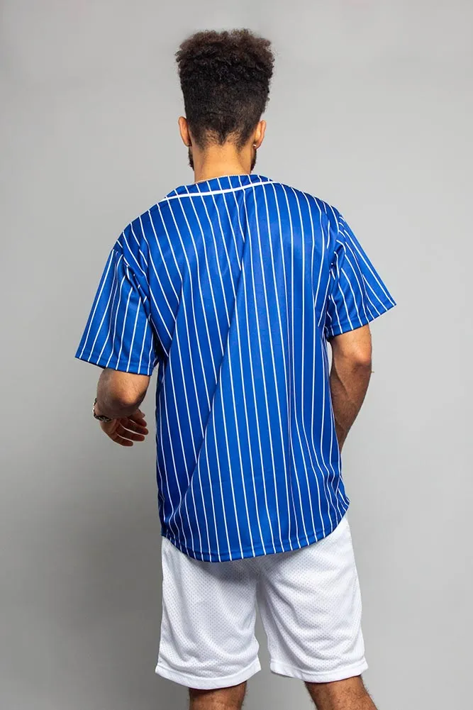 Pin Striped Baseball Jersey