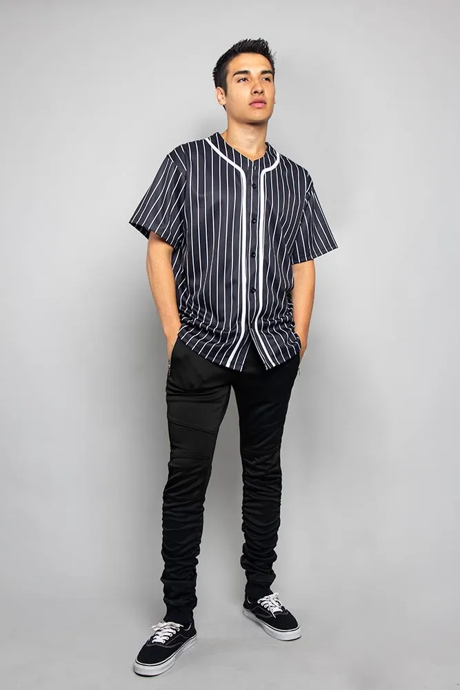 Pin Striped Baseball Jersey