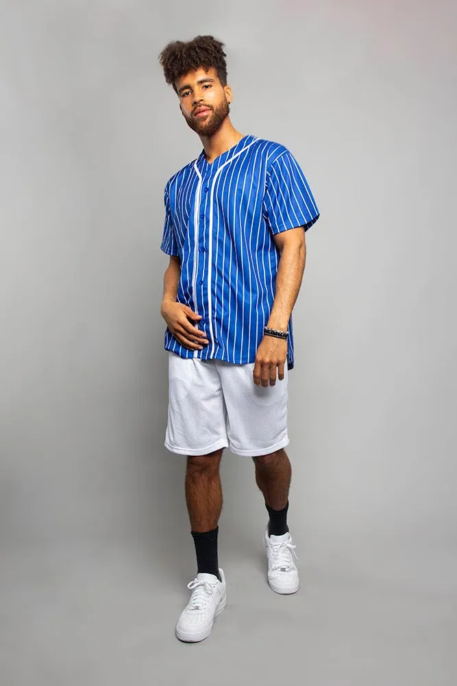 Pin Striped Baseball Jersey