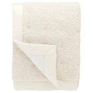 Pine Cone Hill Ivory Marshmallow Fleece Puff Throw