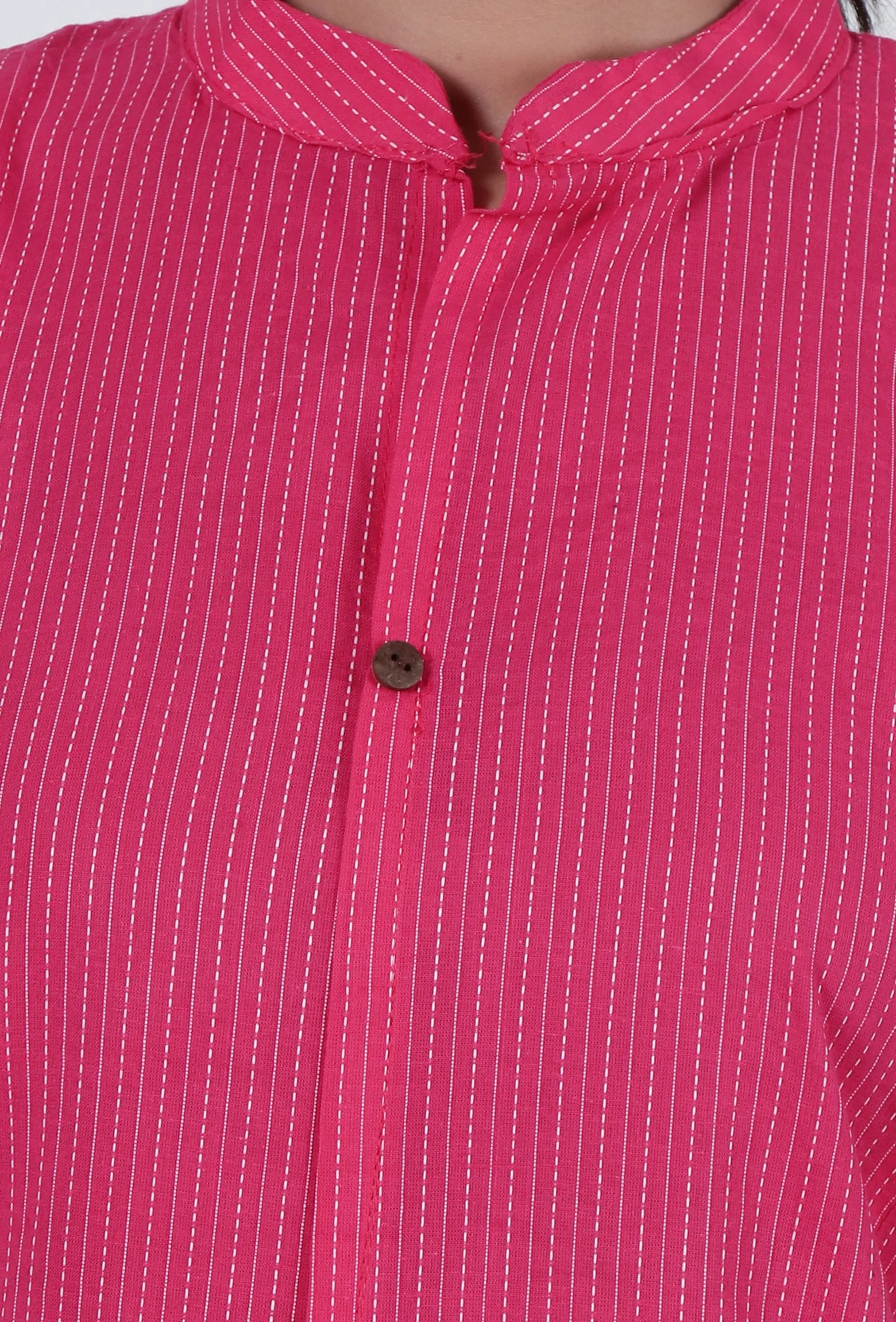 Pink Cotton Kurta