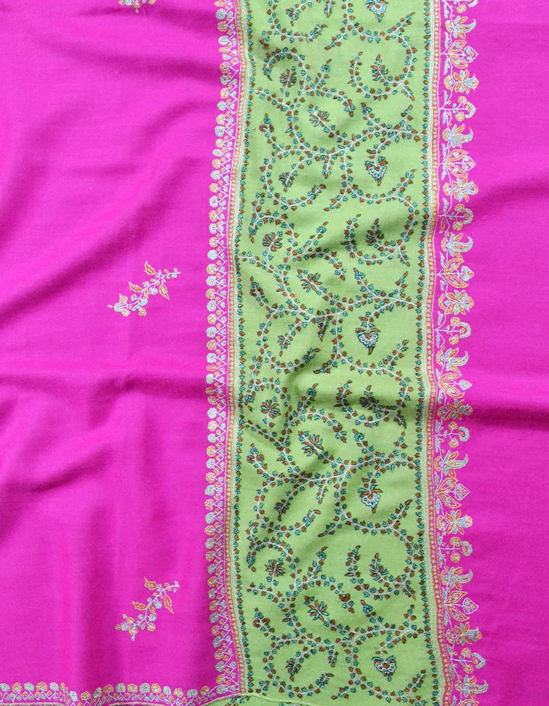 Pink Embroidery Pashmina Shawl 7131