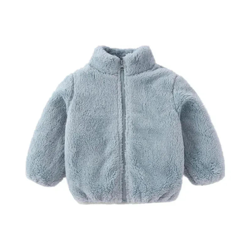 Pink Girls Jackets Autumn Coat Winter Thermal Fleece Jacket for Children 1 2 3 4 5Yrs Kids Coats Warm Korean Outerwear (Copy)