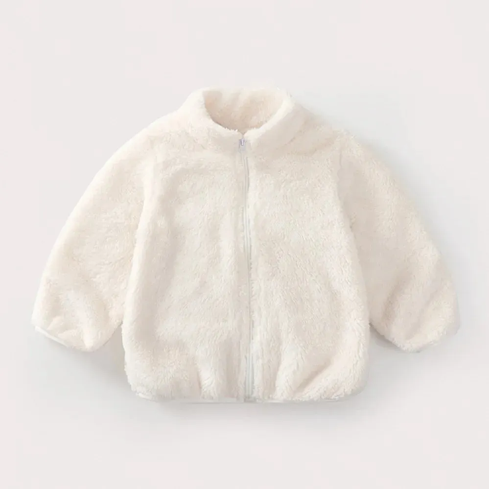 Pink Girls Jackets Autumn Coat Winter Thermal Fleece Jacket for Children 1 2 3 4 5Yrs Kids Coats Warm Korean Outerwear (Copy)