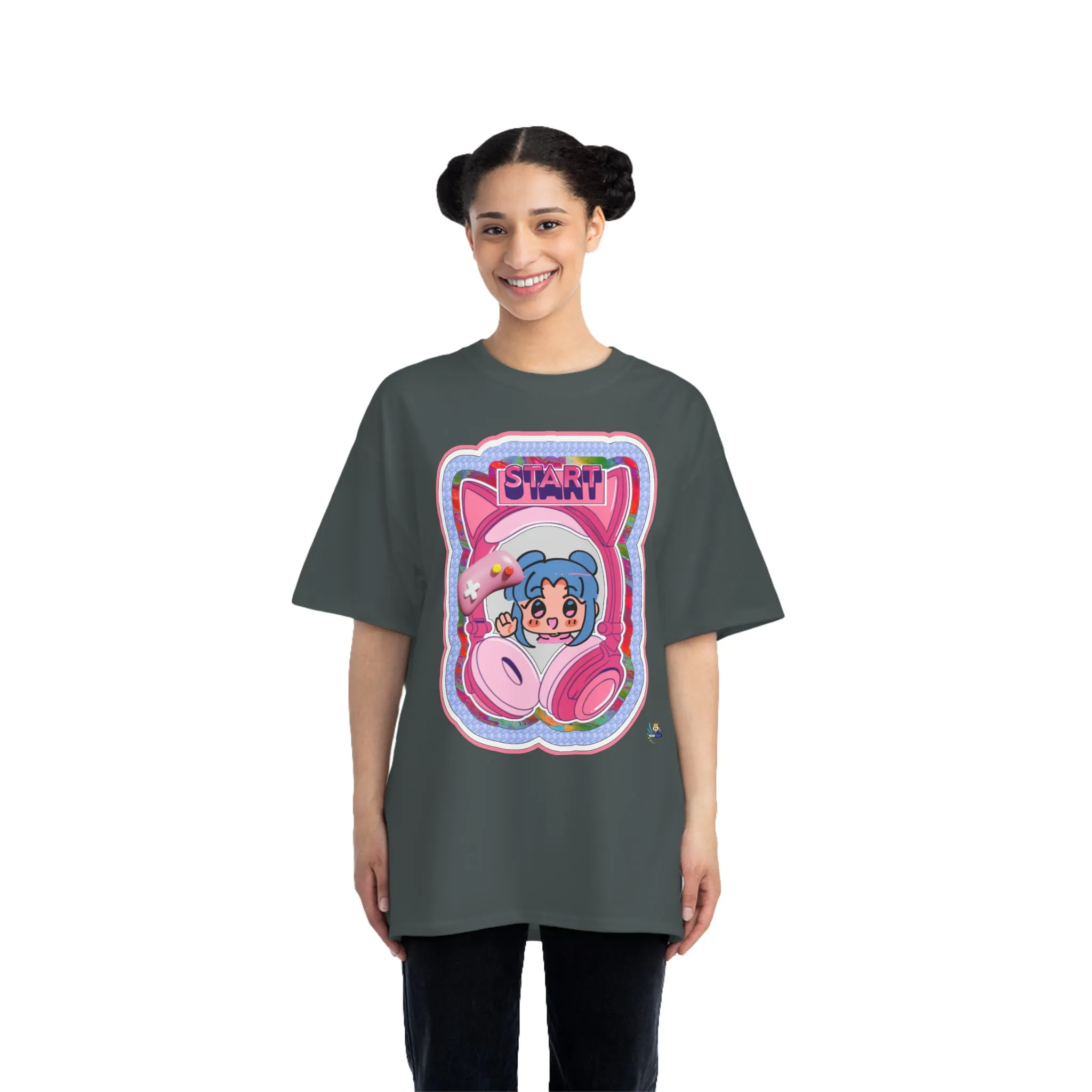 Pink Harajuku Gamer Heavyweight Unisex Gaming Tee