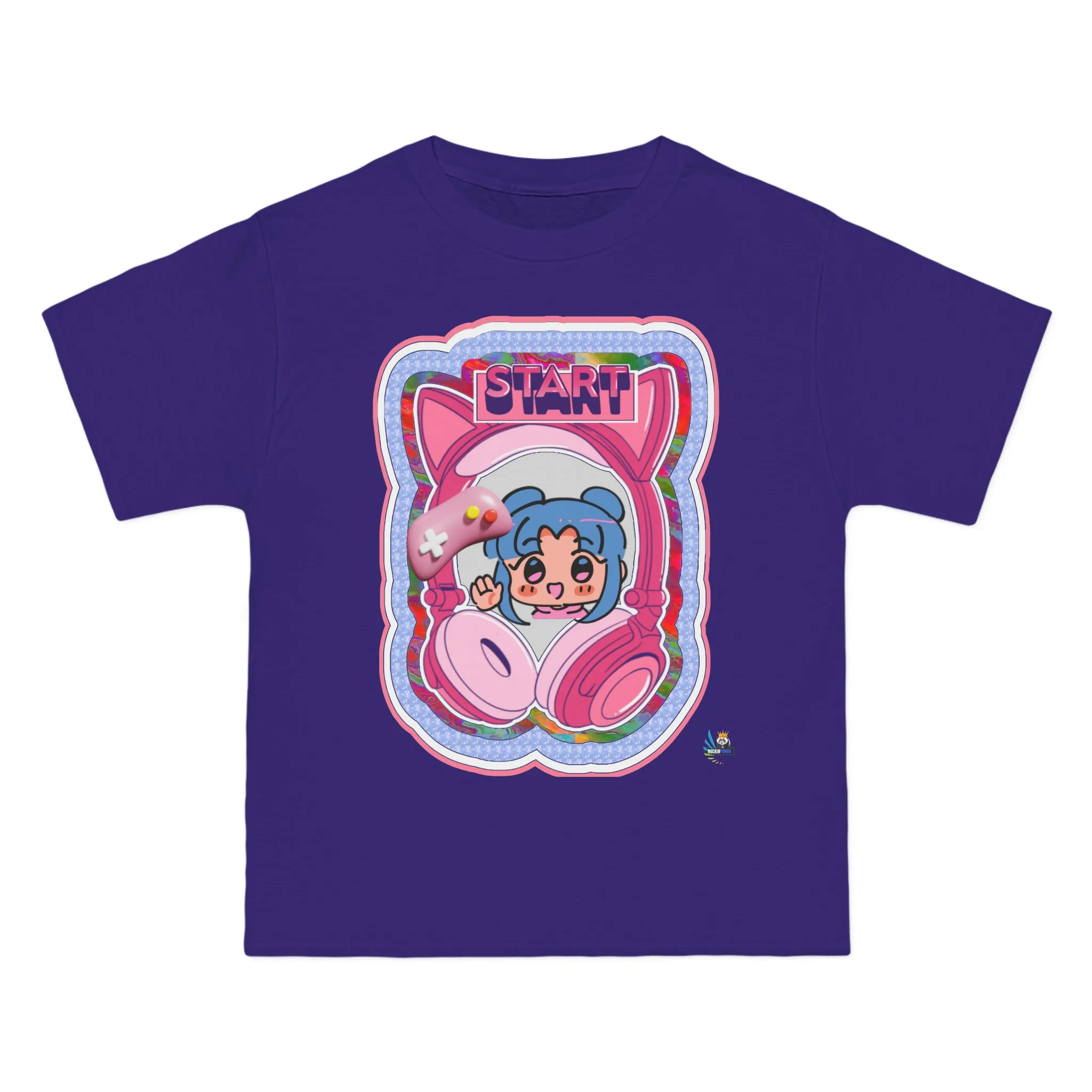 Pink Harajuku Gamer Heavyweight Unisex Gaming Tee