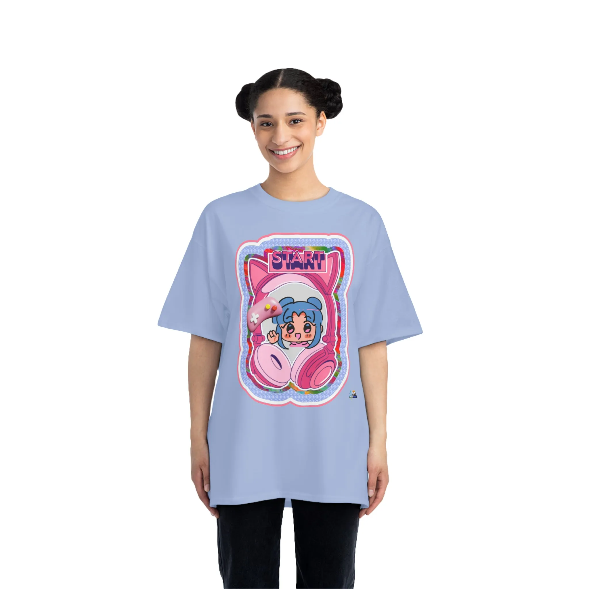 Pink Harajuku Gamer Heavyweight Unisex Gaming Tee