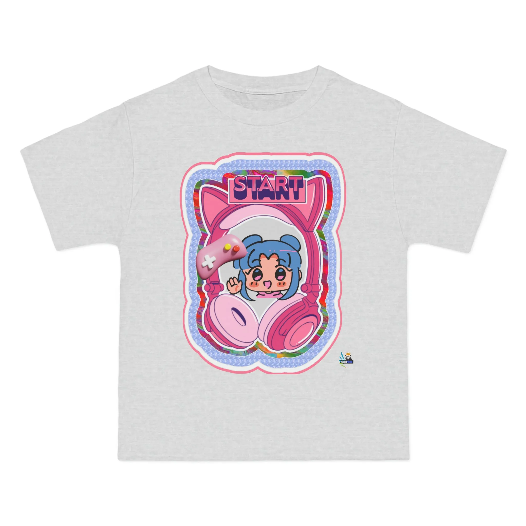 Pink Harajuku Gamer Heavyweight Unisex Gaming Tee