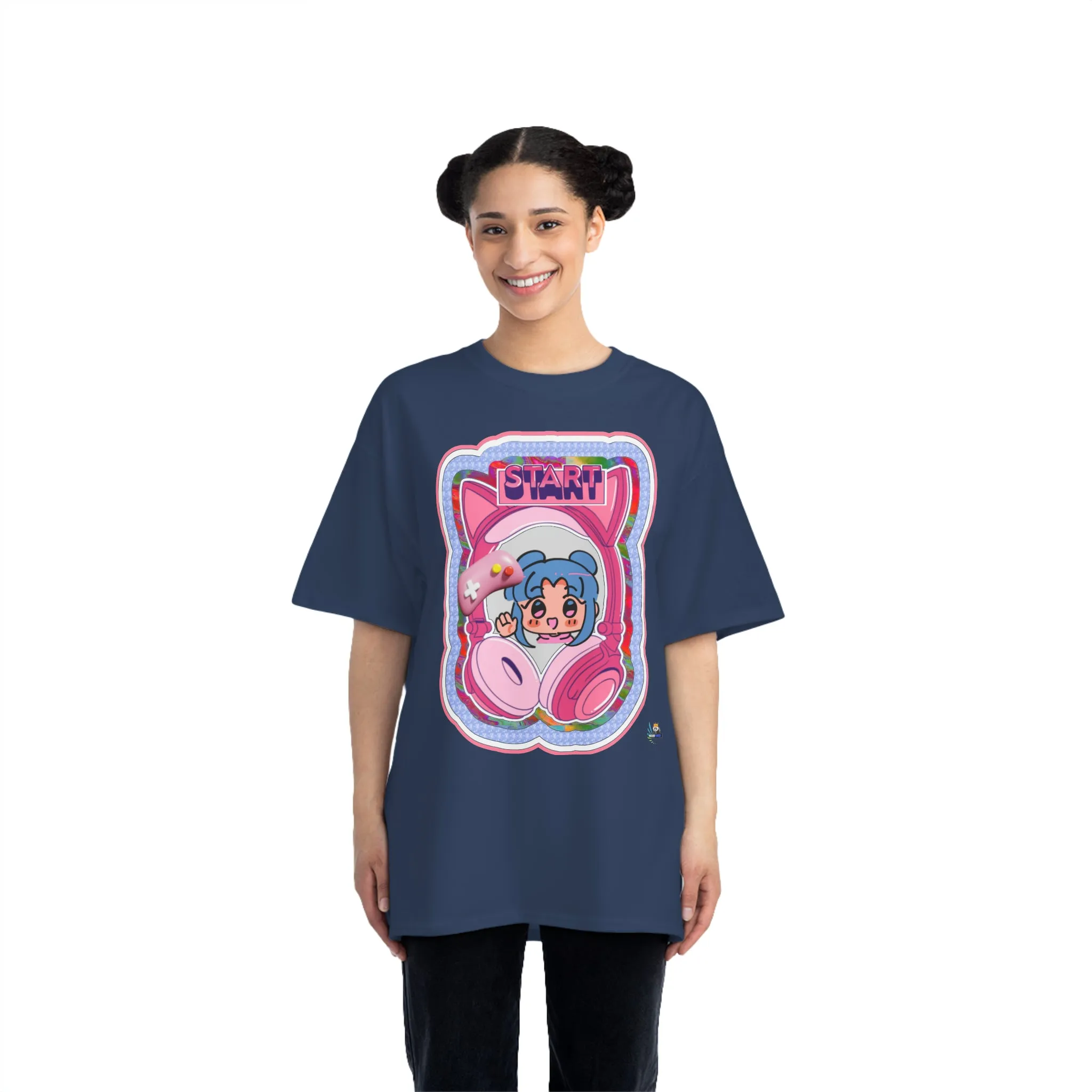 Pink Harajuku Gamer Heavyweight Unisex Gaming Tee