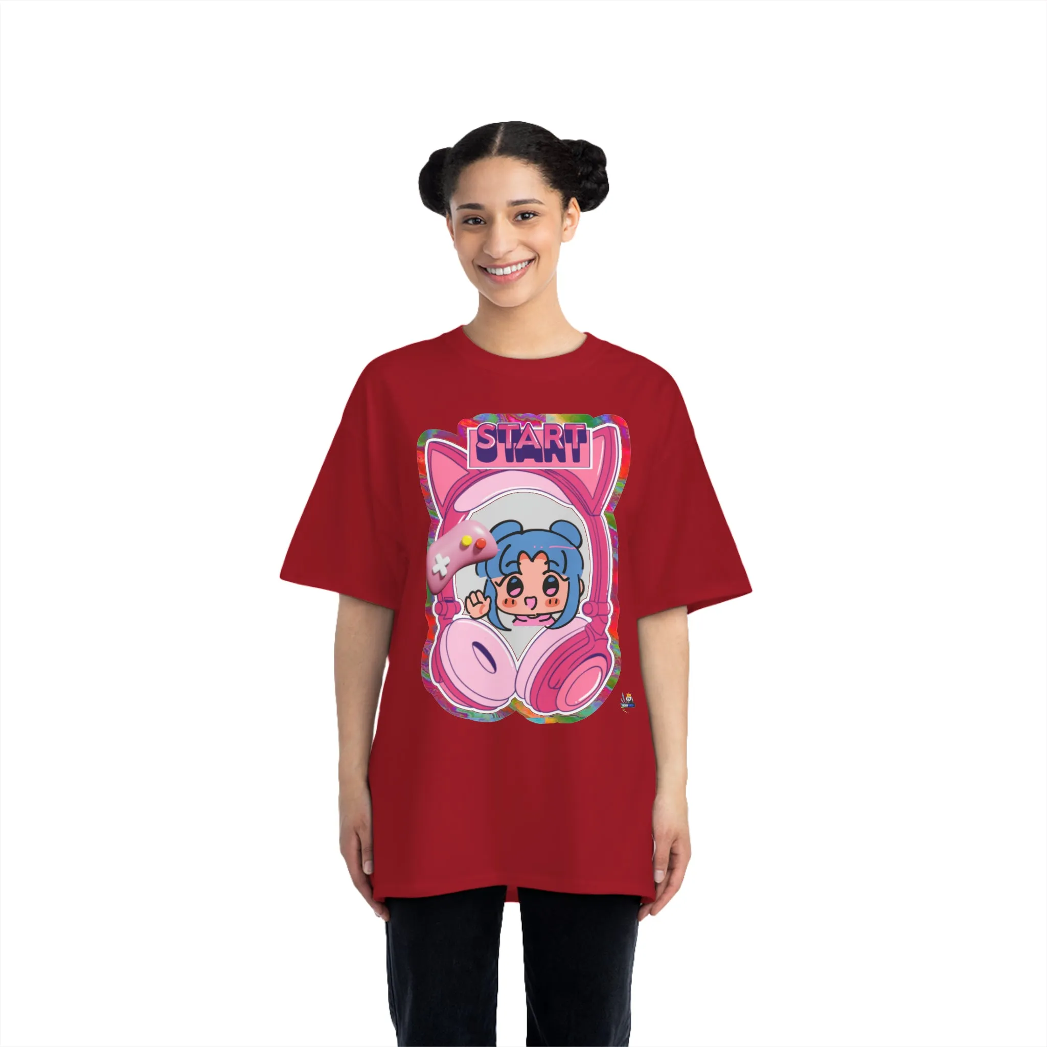 Pink Harajuku Gamer Heavyweight Unisex Gaming Tee
