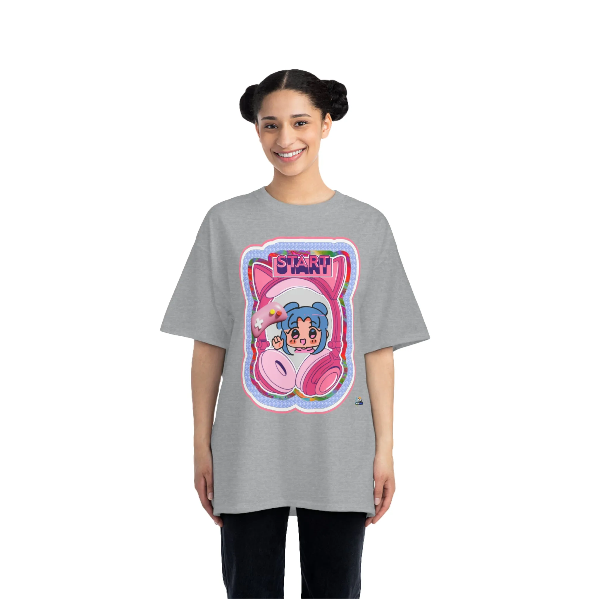 Pink Harajuku Gamer Heavyweight Unisex Gaming Tee